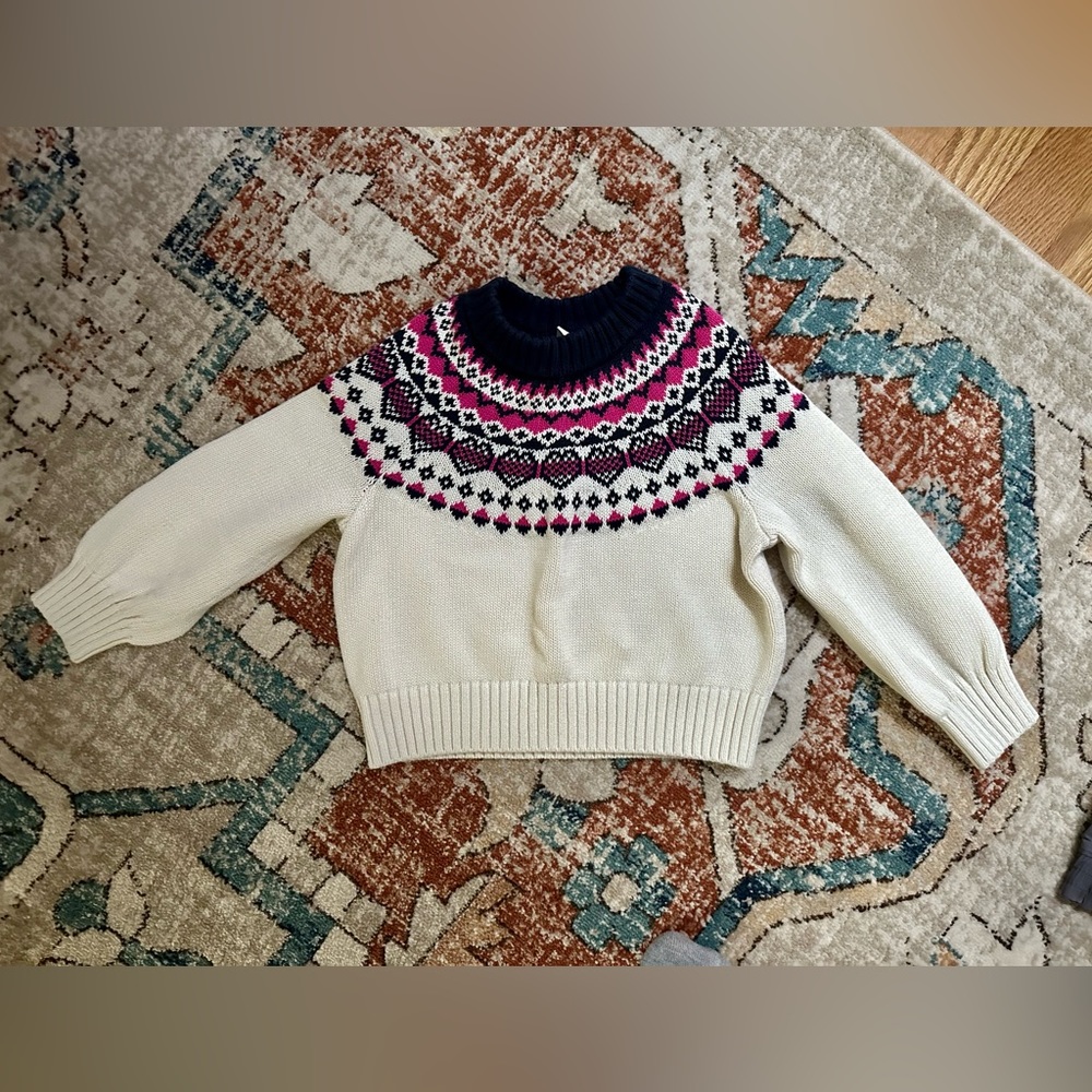 Gap toddler isle Sweater boy girl size 4 euc